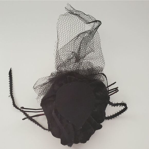 Purple Spider Black Velvet Gothic Halloween Headpiece Hair Accessory main image 4